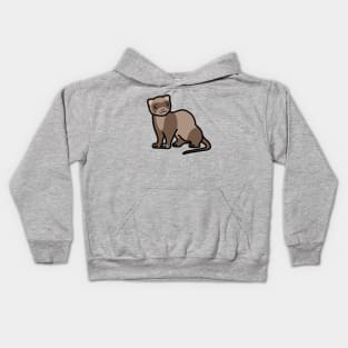 Sable Ferret Kids Hoodie